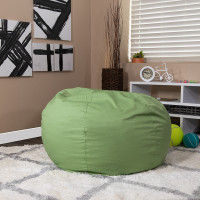 Flash Furniture Oversized Solid Green Bean Bag Chair DG-BEAN-LARGE-SOLID-GRN-GG